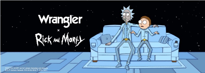 Wrangler携手人气动画《瑞克和莫蒂》，打造全新联名系列