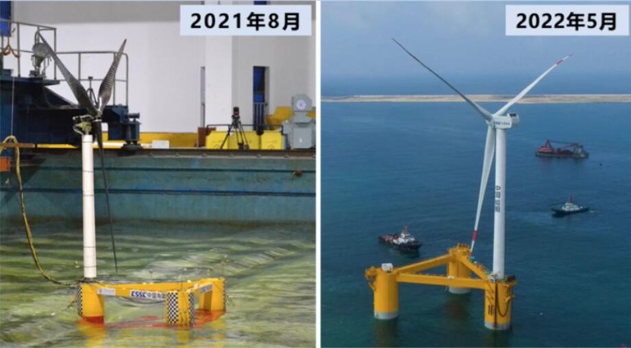 国内首台深远海浮式风电装备“扶摇号”完成总装